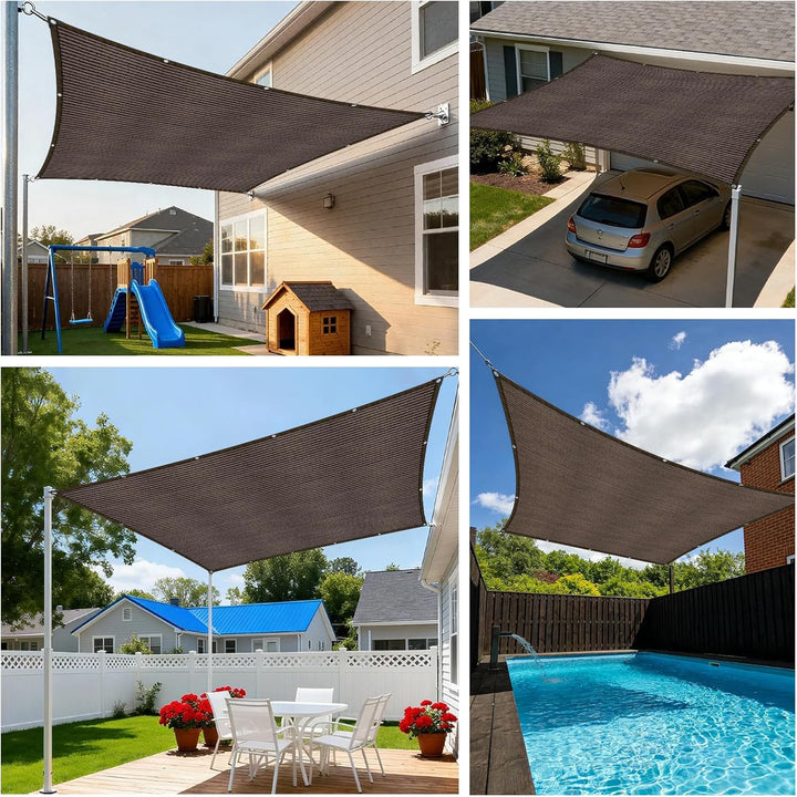 Schattierungsnetz,Schattiernetz mit ösen, 95% Shading Rate UV-Beständiges für Pflanzenschutz Gewächs