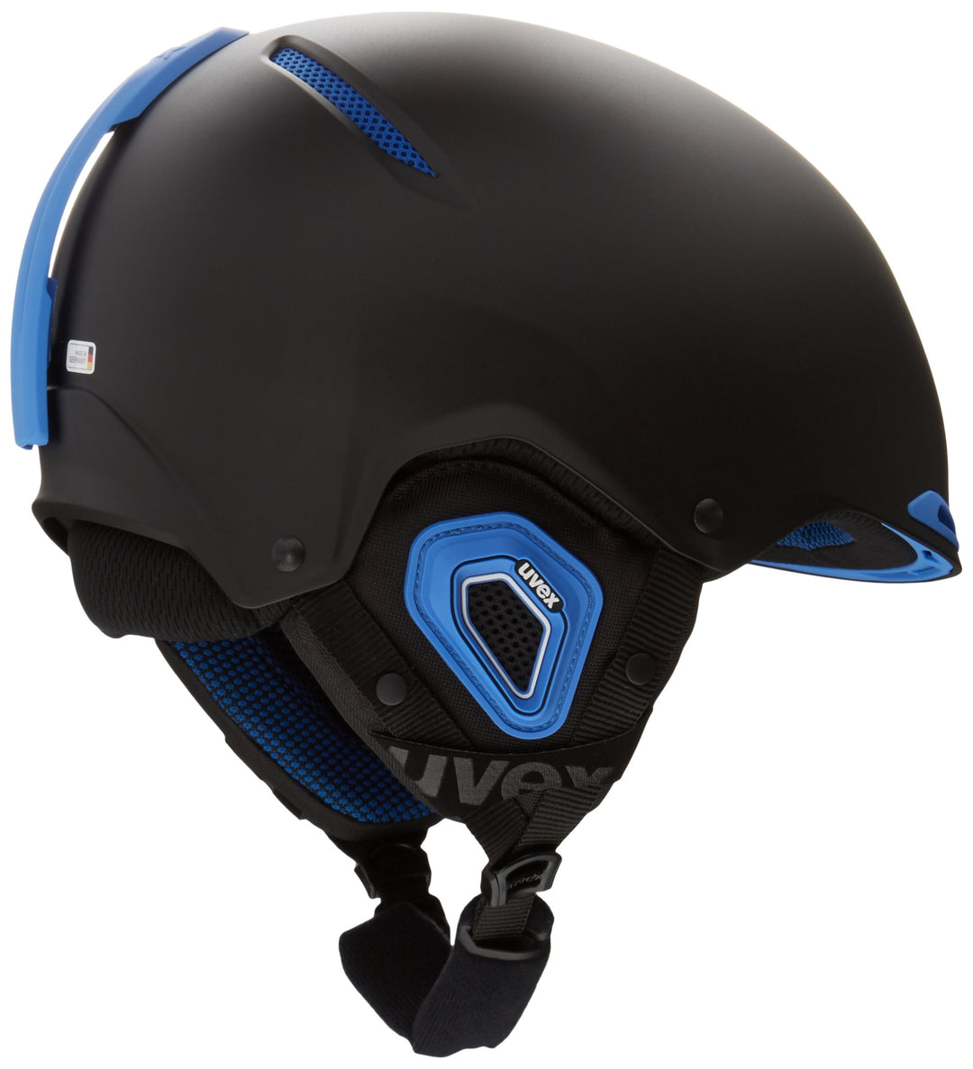 UVEX Skihelm JAKK, Black-Cyan Mat, 52-55 cm