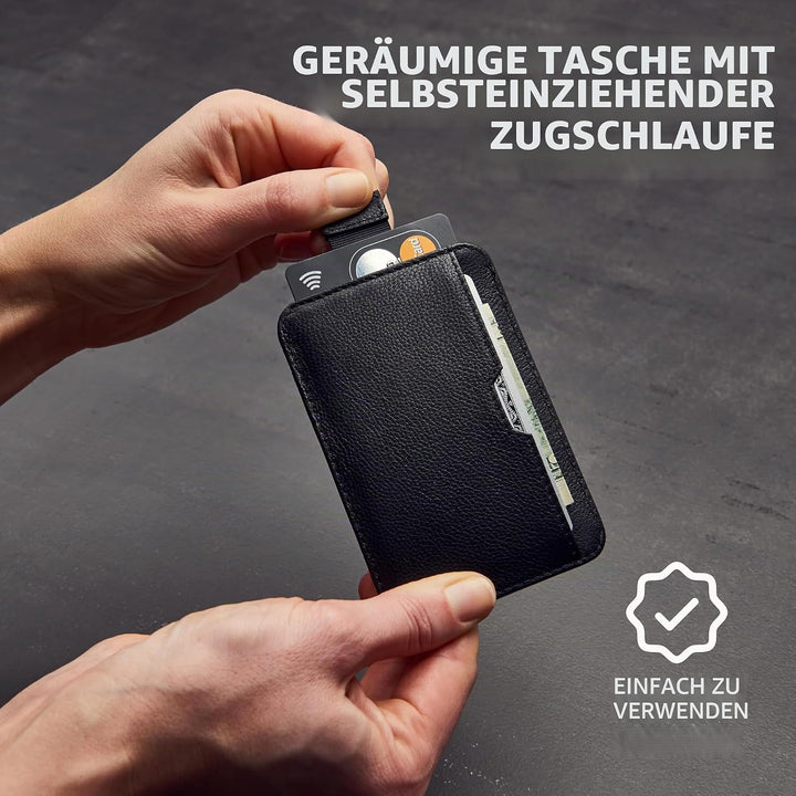 Vaultskin CHELSEA Ultra-Slim Leder-Geldbörse für die Vordertasche - RFID-Blockierung für Männer mit
