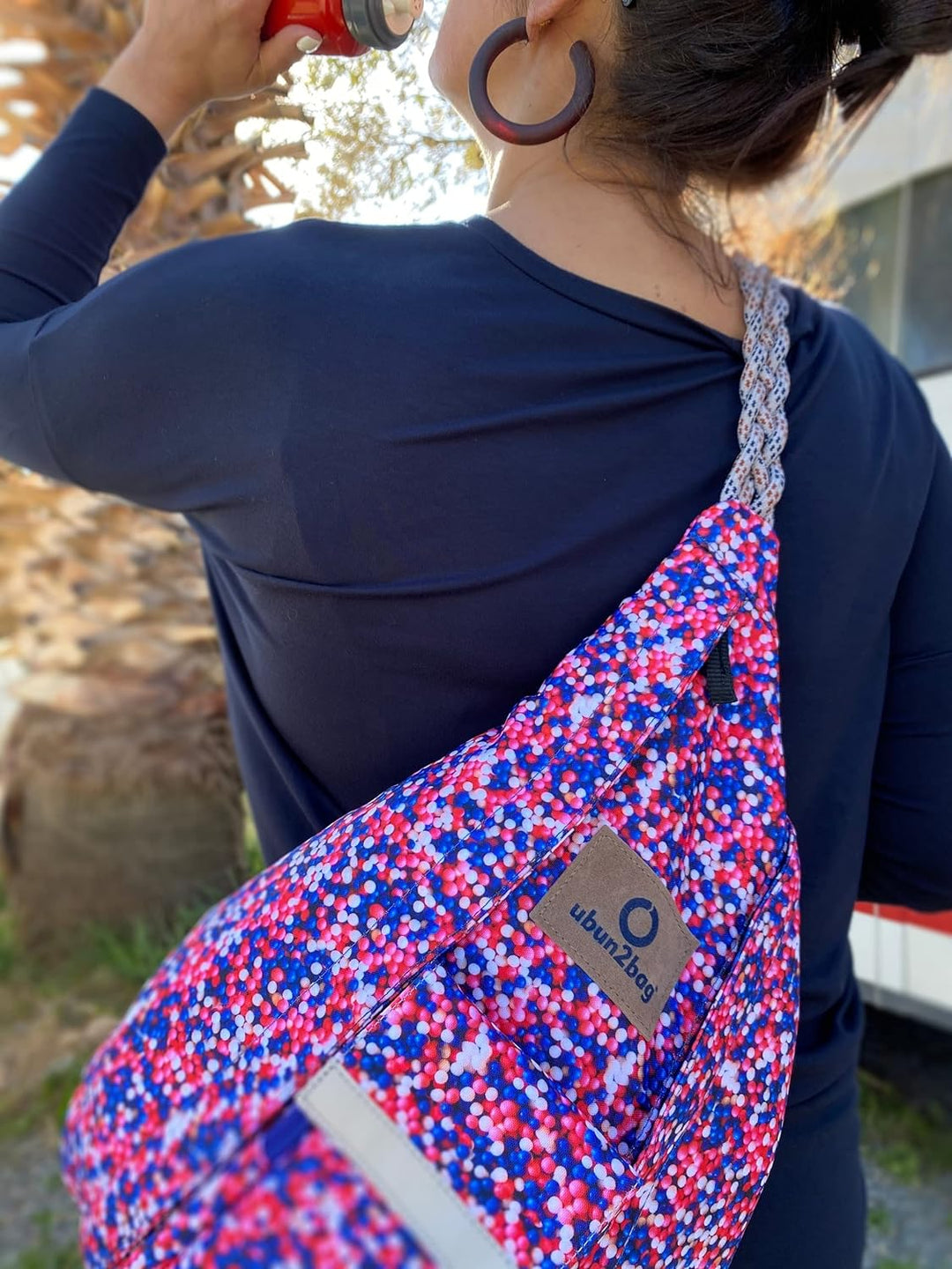 ubun2bag sling bag Anti Theft RFID Schutz für Krypto Wallet - Wasserfest - Crossbody Sling Shoulder