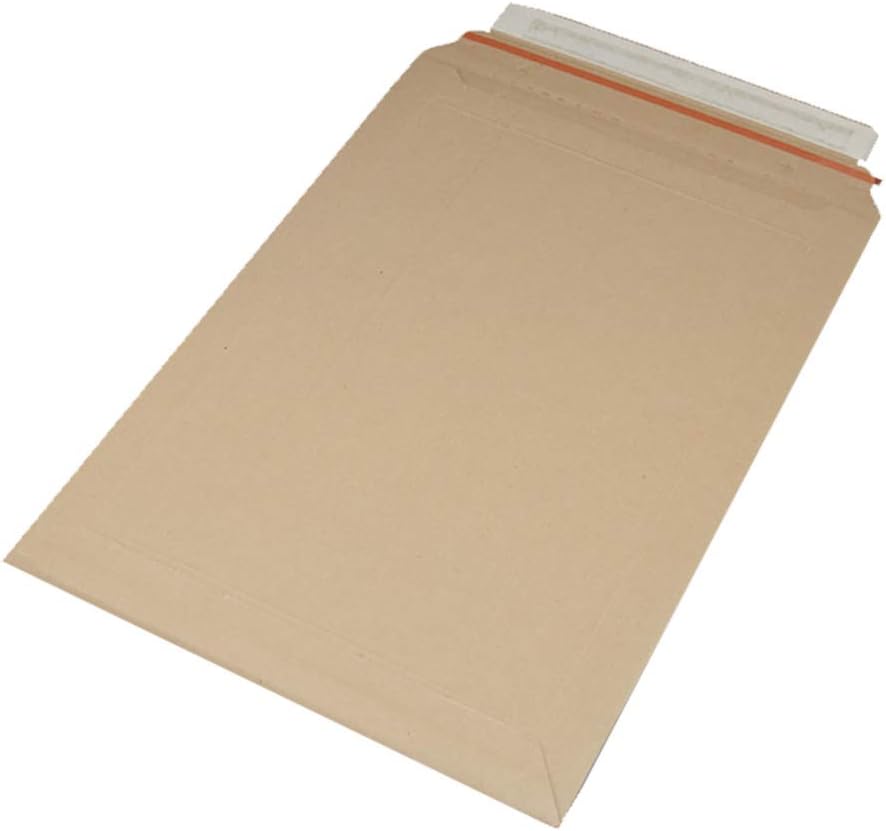 25 Versandtaschen aus Karton 250 x 353 mm bis 50 mm Gesamthöhe ideal für DIN A4 Karton 440 Gramm/m2