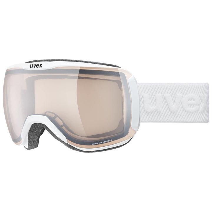 uvex Unisex Downhill 2100 V Skibrille (1er Pack) Einheitsgrösse white mat/vario silver-clear, Einhei