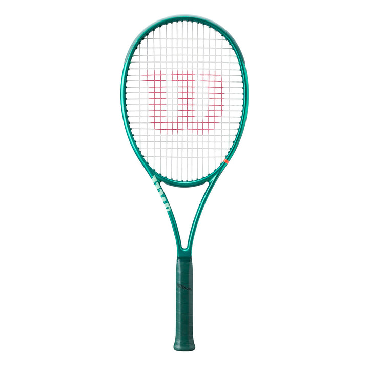 Wilson Tennisschläger Blade 98 V10 für Erwachsene, Griffgrösse 2-4 1/4", Schnürung mit natürlichem G