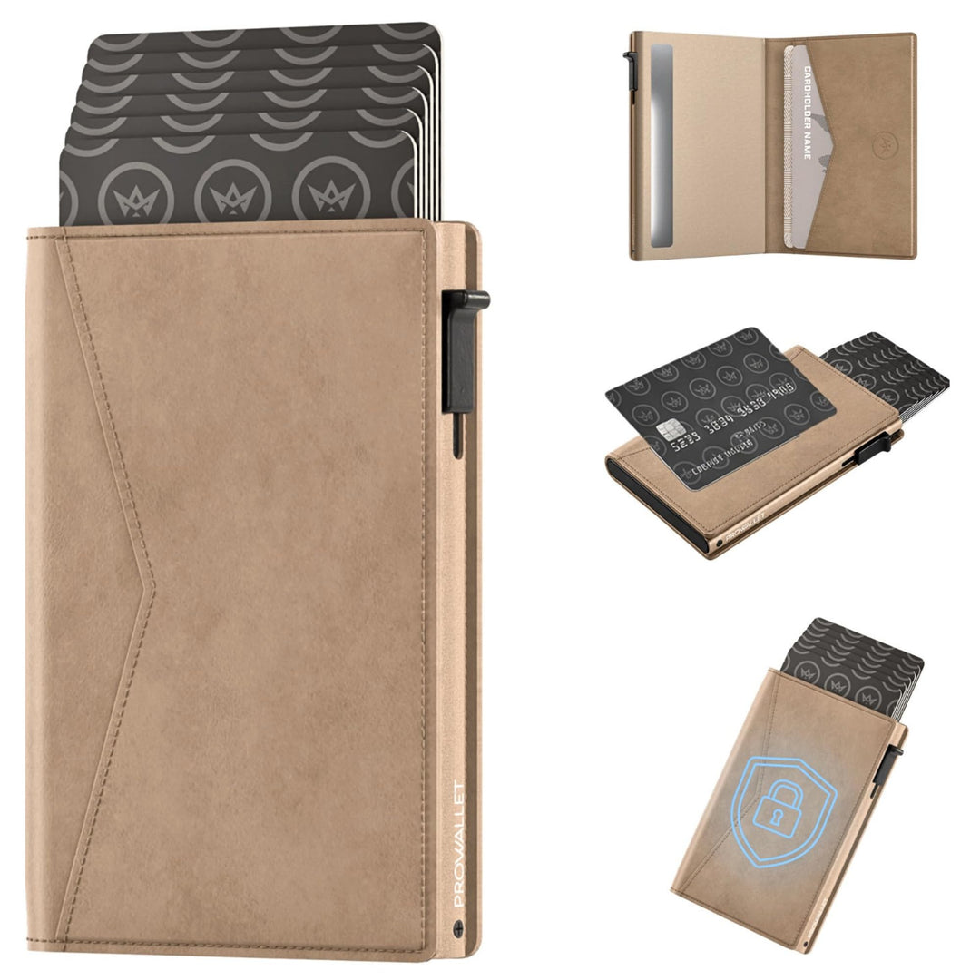ProWallet Slim 6,7cm, 10,5cm, 1,4cm Beige, 6,7cm, 10,5cm, 1,4cm Beige