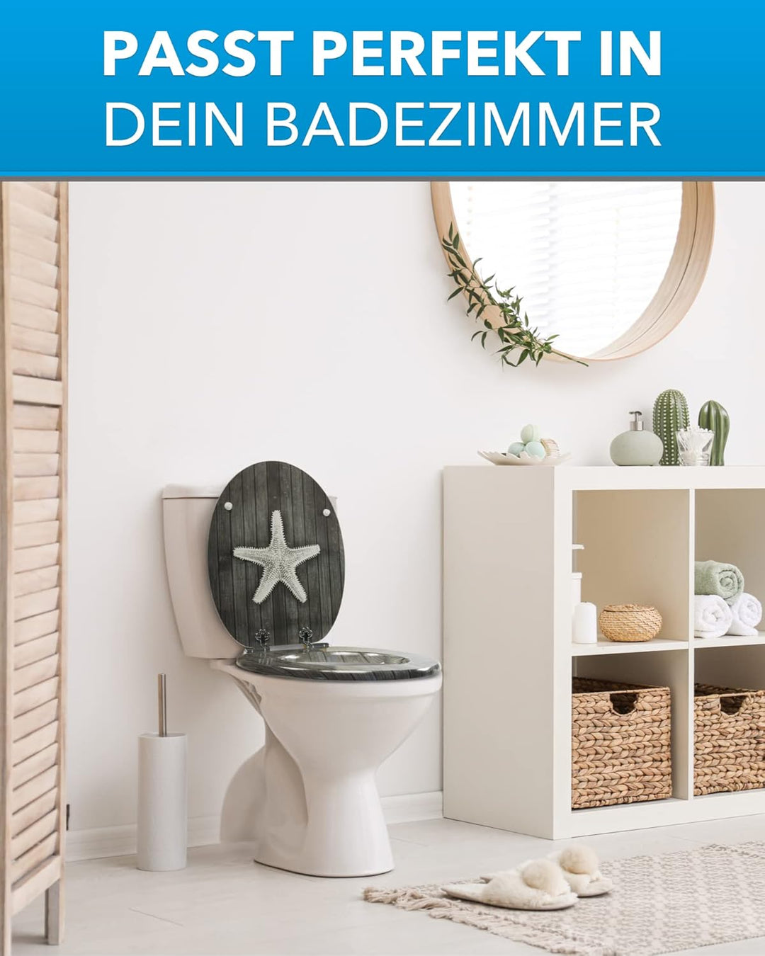 Xonic Design WC-Sitz - Premium Klo-Deckel - Toilettensitz mit Absenkautomatik - hochwertige Klobrill