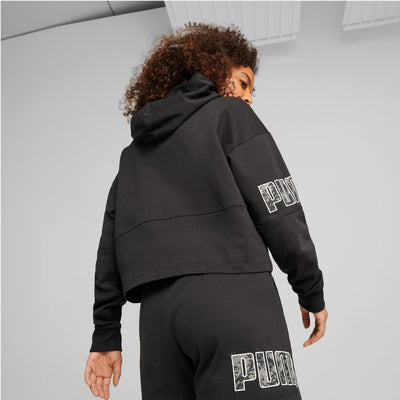 PUMA Power Colorblock Sommer Hoodie für Damen XXL Schwarz, XXL Schwarz