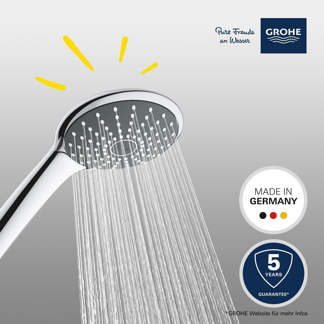 GROHE Vitalio Joy 110 | Mono Handbrause mit 1 Strahlart | chrom | 27316000 Grau, Grau