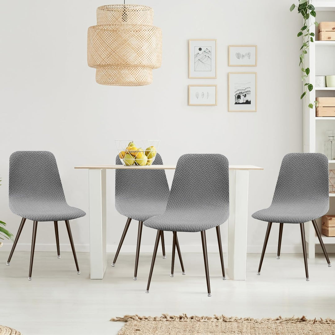 Lydevo Stuhlhussen 6er Esszimmer Strech Stuhlhussen für Esszimmerstühle Universal Waschbar Bezug Stu