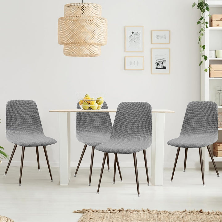 Lydevo Stuhlhussen 6er Esszimmer Strech Stuhlhussen für Esszimmerstühle Universal Waschbar Bezug Stu