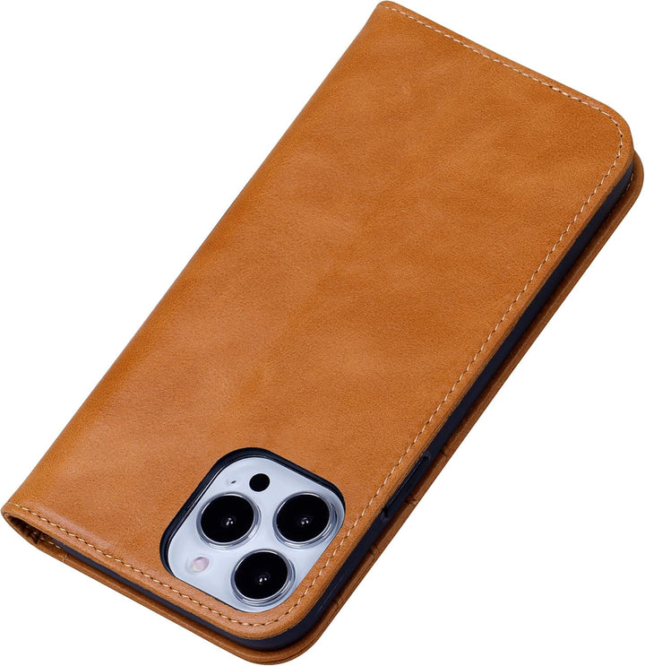 VISOUL Hülle für iPhone 13 Pro Handyhülle Schutzhülle TPU [Erstklassiges Echtleder] [Kartenfach] [Ma