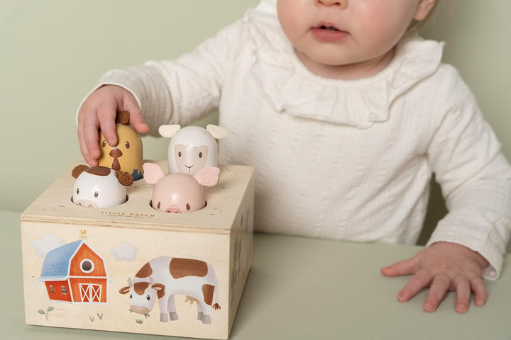 Little Dutch Pop Up Holz Spielzeug Baby Tiere - Little Farm