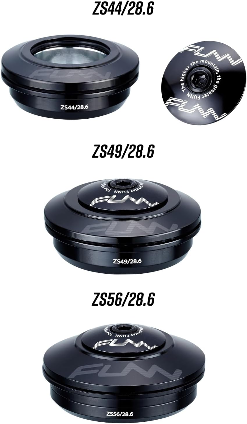 FUNN Descend Oberer Steuersatz, Zero Stack Schrägkugellager Oberer Steuersatz, Langlebiger und Leich