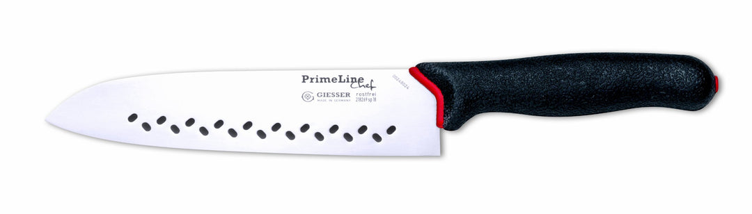Giesser seit 1776 - Made in Germany - Santoku Mano 19 cm PrimeLine Asia, schwarz, spülmaschinenfest,