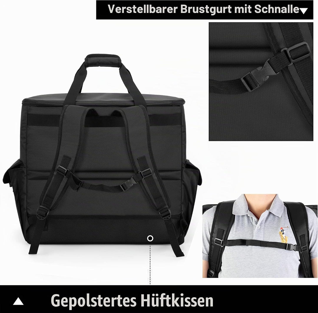 Trunab PC Host Tragetasche, Computer Rucksack für Prozessoren, Maus, Tastatur, Kopfhörer und Kabel,