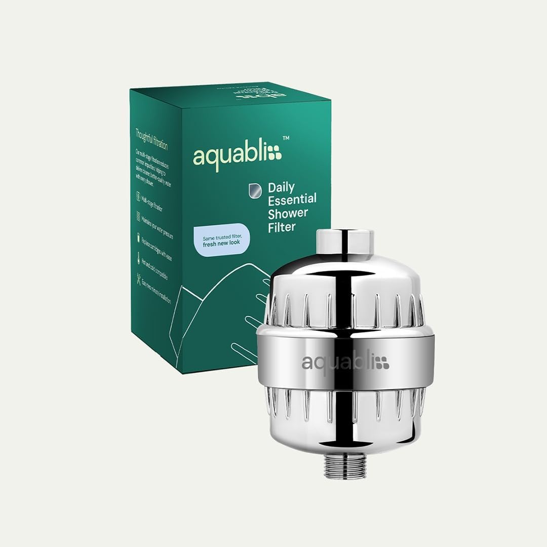 Hohe Ausgangsleistung Universal Dusche Filter mit auswechselbare dreistufig Filter Kartusche – Chrom