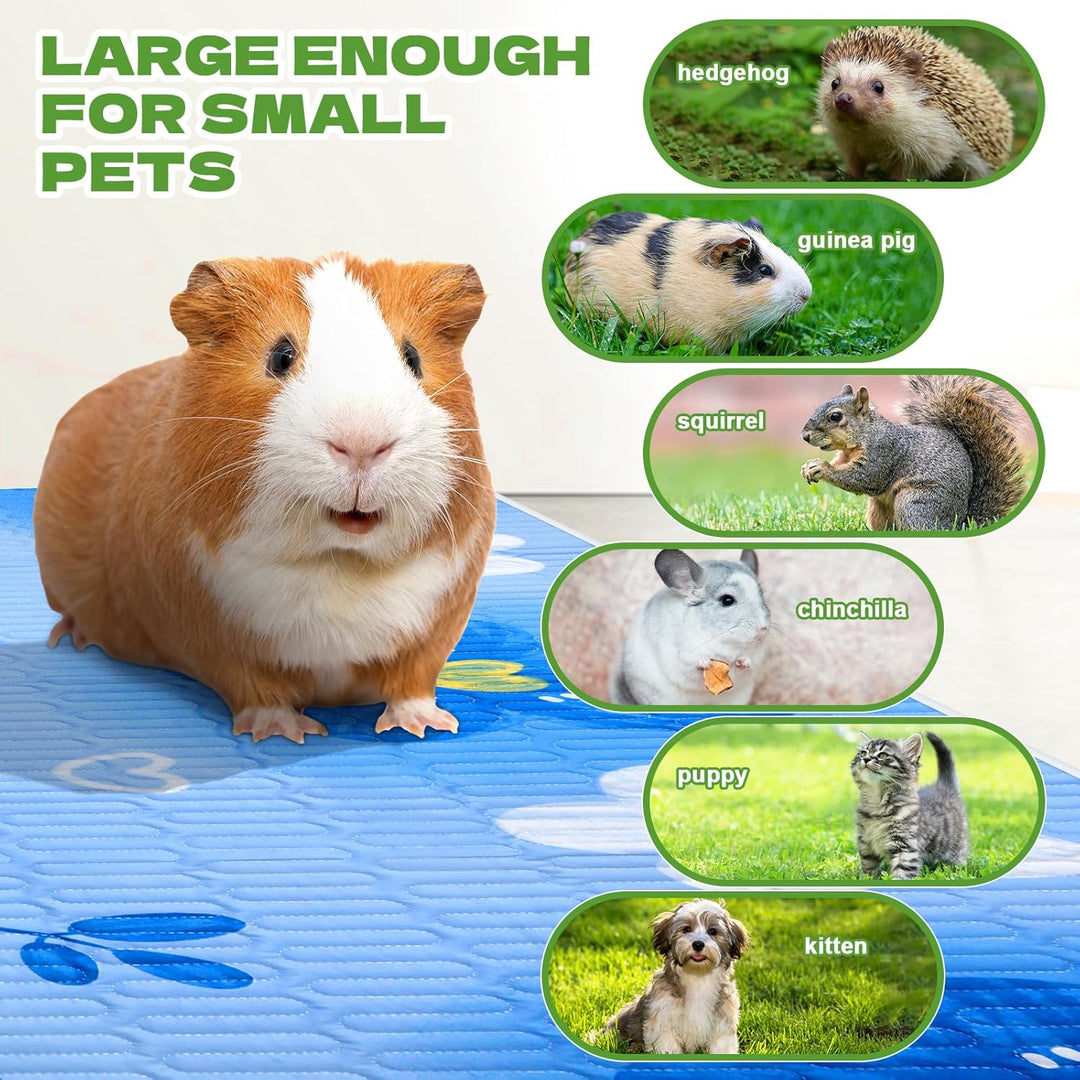 2 wiederverwendbare, waschbare und wasserdichte Käfigeinlagen für Meerschweinchen, für kleine Tiere,