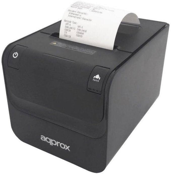 Approx Thermische Ticketdrucker APPPOS80AMUSE Schwarz 250 mm/S 203DPI Papier 80 mm selbstschneidend/