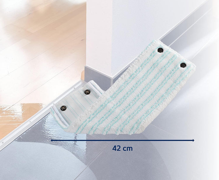 Leifheit Wischbezug CLEAN Twist XL/Combi XL Micro Duo 3er Set, Bodenwischer Ersatzbezug, Mikrofaser