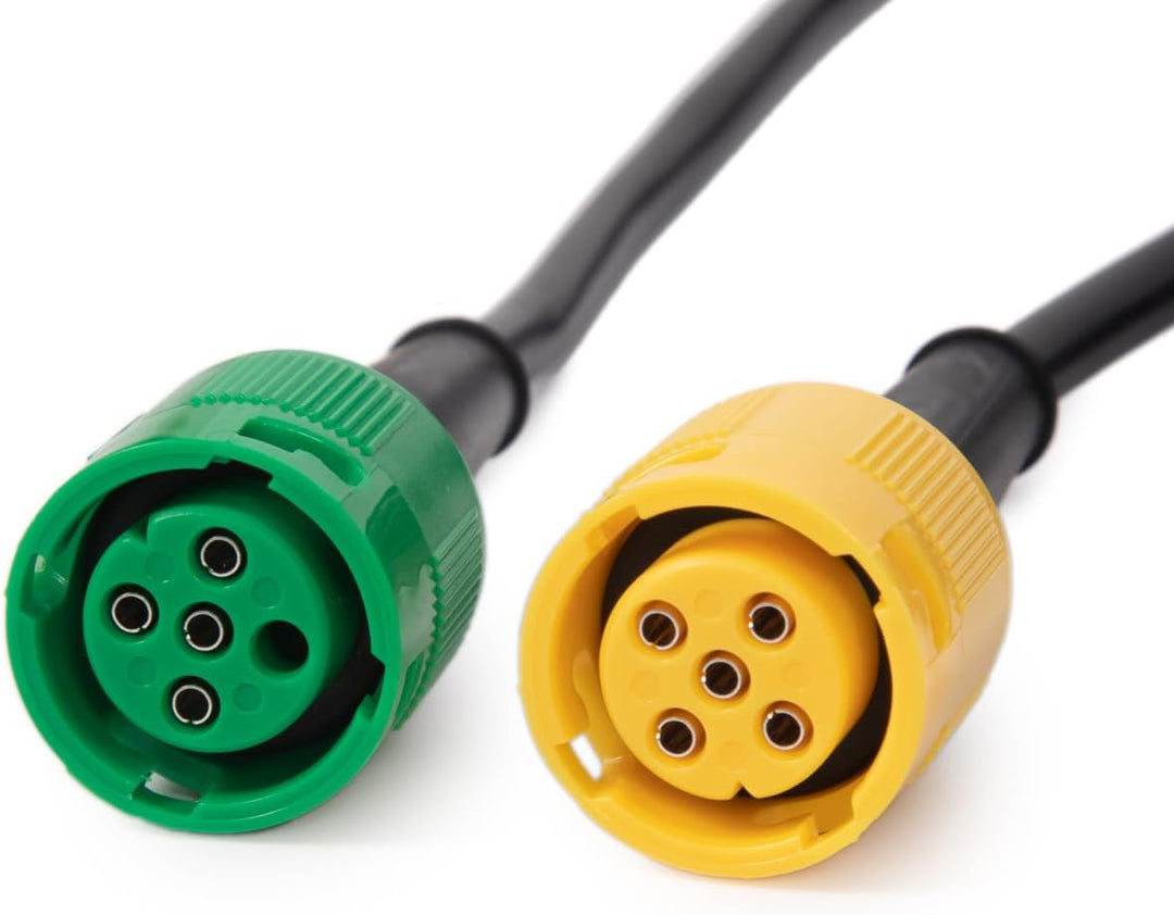 Feuunly 4,0 Meter Anhängerkabel Stecker 7 Polig auf 1xStecker 5 polig und 1xStecker 4 polig, 12V Was