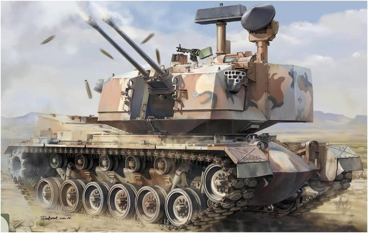 Tacom TKO2160 1/35 US Army M247 Sargent York Anti-Lufttank, Kunststoffmodell