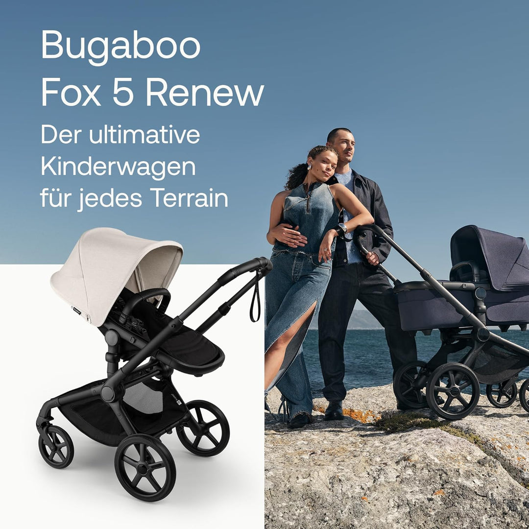 Bugaboo Fox 5 Renew, 2-in-1 Kinderwagen für jedes Gelände, mit Liegewanne und ausziehbarem Kleinkind