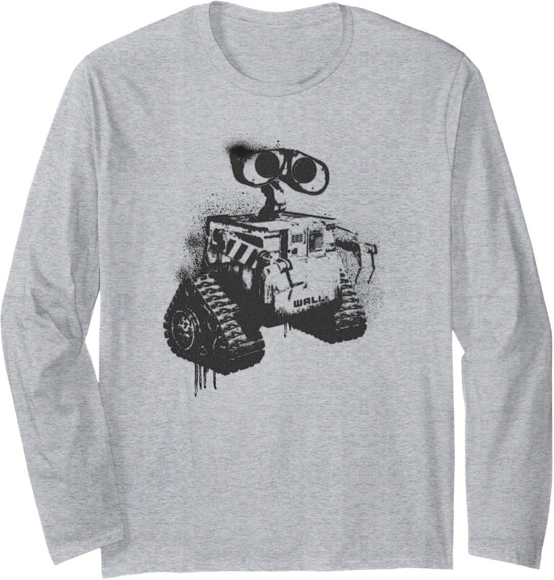 Disney Pixar Wall-E Stencil Painted Langarmshirt
