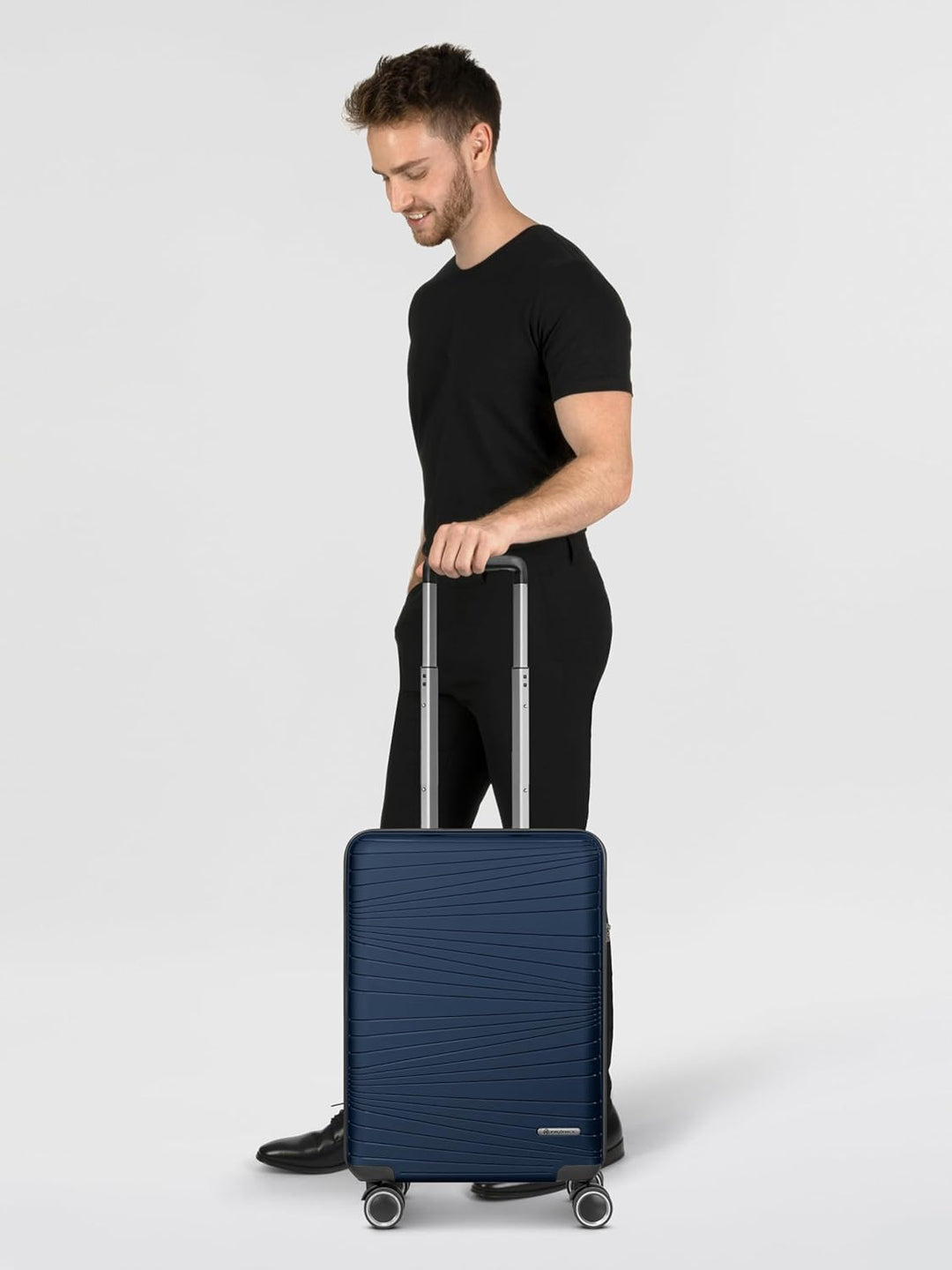 Franky Dallas 3.0 Hartschalen-Koffer klein | Trolley ausgestattet mit 4 Rollen, TSA-Schloss, Innenfä