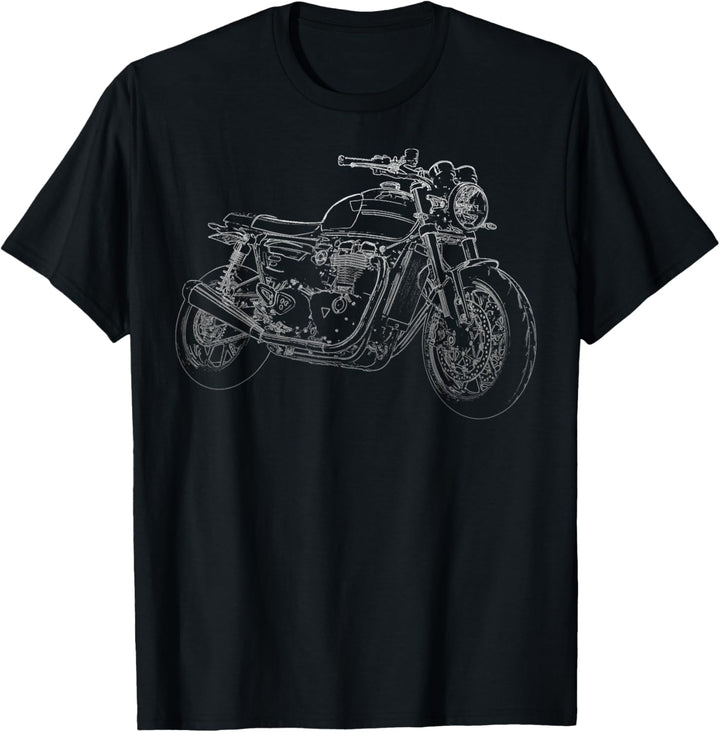 Moto Speed Twin Pencil Motif T-Shirt