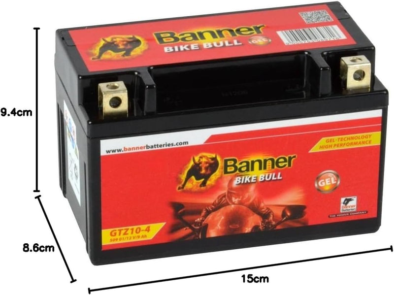 Banner 509 01 Gel Akku Moto Bike Bull