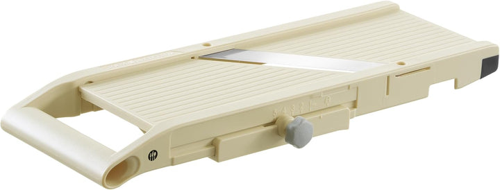 HENDI Japanische Mandoline, Shōgun, mit 3 auswechselbaren gezahnte Klingen, Fingerschutz, zum Schnei