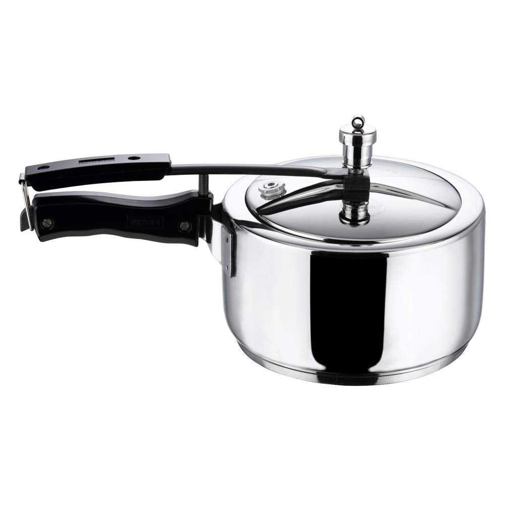 Vinod Pressure Cooker 3 Liter Edelstahl Schnellkochtopf, induktionsgeeignet hochwertiger Dampftopf z
