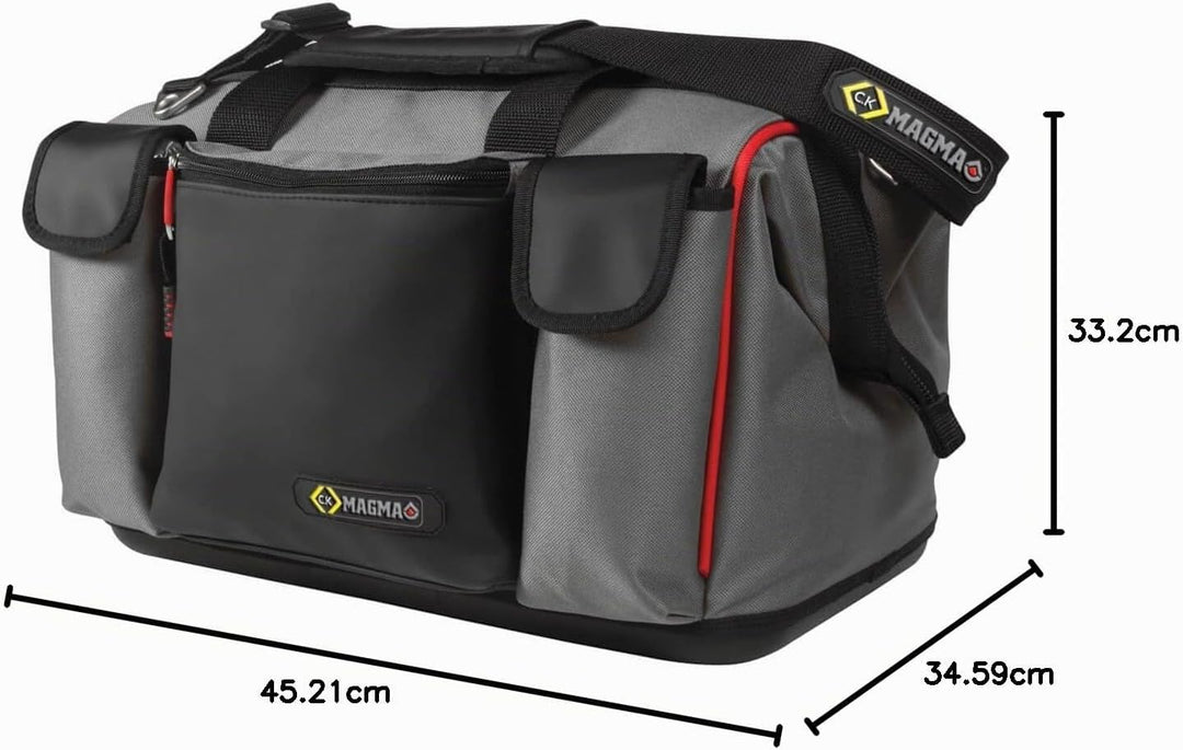 C.K MAGMA MA2627A Werkzeugtasche, 100% Polyester, schwarz, grau, 420x280x280 mm, 420x280x280 mm