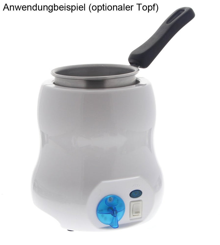 Wachswärmer für 400ml Dosen, Kosmetex Professional, Wachserhitzer Elegance für Wachsdosen, Wachsperl