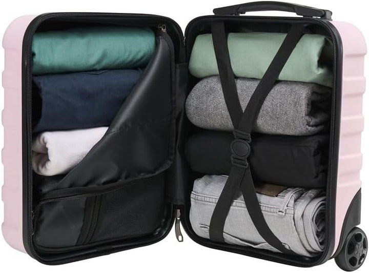 Cabin Max Anode Hardscalen Handgepäck Trolley-Koffer für Untersitz, 24 l, Wizz Air 40x30x20cm, (Rosa
