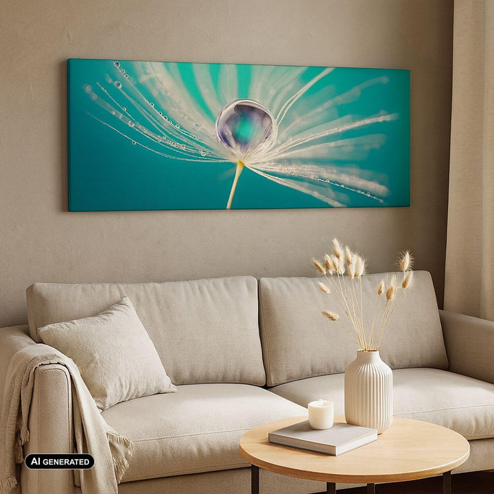 Wandbilder Dekoration Wohnzimmer Pflanze Natur Panorama Bilder auf Leinwand 120x50cm Leinwandbild mi
