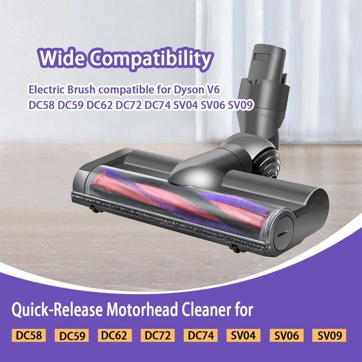 Elektrische Bürste kompatibel für Dyson V6 DC58 DC59 DC62 DC72 DC74 SV04 SV06 SV09, Ersatzteile Dire