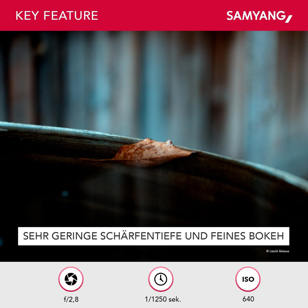 Samyang MF 100mm F2.8 Makro für Sony E – Macro Teleobjektiv für Sony E-Mount, geeignet für APS-C und