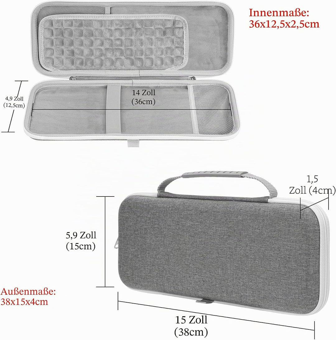 Geekria Hard Case Kompatibel mit Appl Magic Keyboard + Magic Mouse Wireless Tastatur und Maus Combo