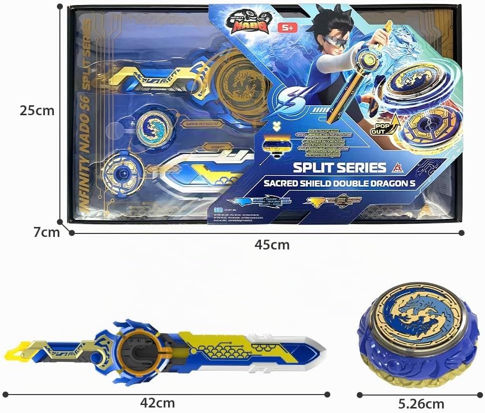 INFINITY NADO Kreisel für Kinder Metall Spielzeug Jungen, Battle Tops Kreisel Launcher Spielzeug, Sp