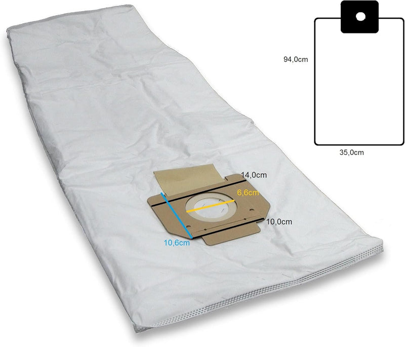 5 Staubsaugerbeutel Kallefornia K902 geeignet für Nilfisk Attix 44-2L IC und Attix 44-2L IC Mobile F