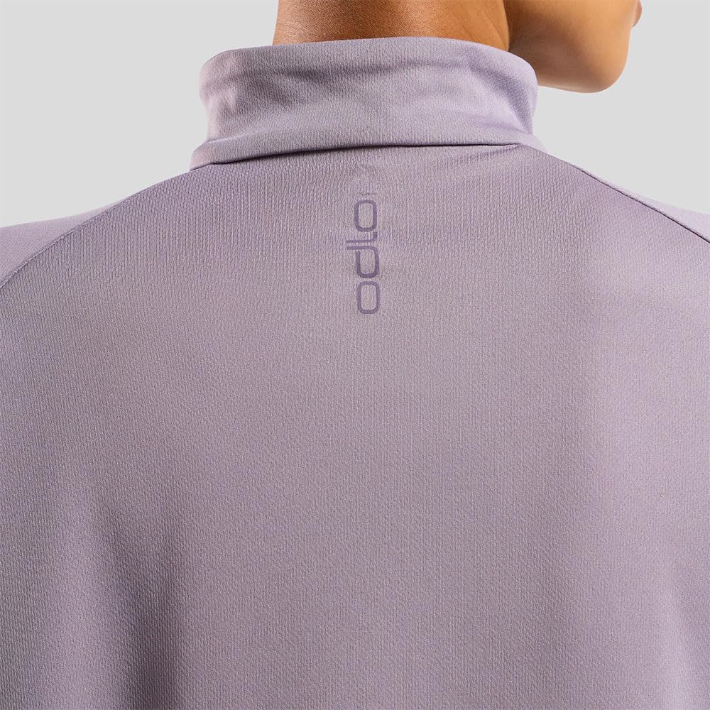 Odlo Damen Essential Ceramiwarm Half Zip Longsleeve Gray Ridge L, Gray Ridge L