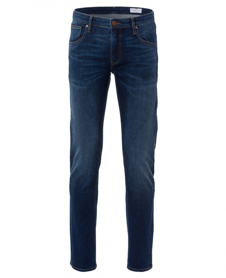 Cross Jeans Herren Damien Slim Jeans 29W / 32L Blau (Stone 006), 29W / 32L Blau (Stone 006)