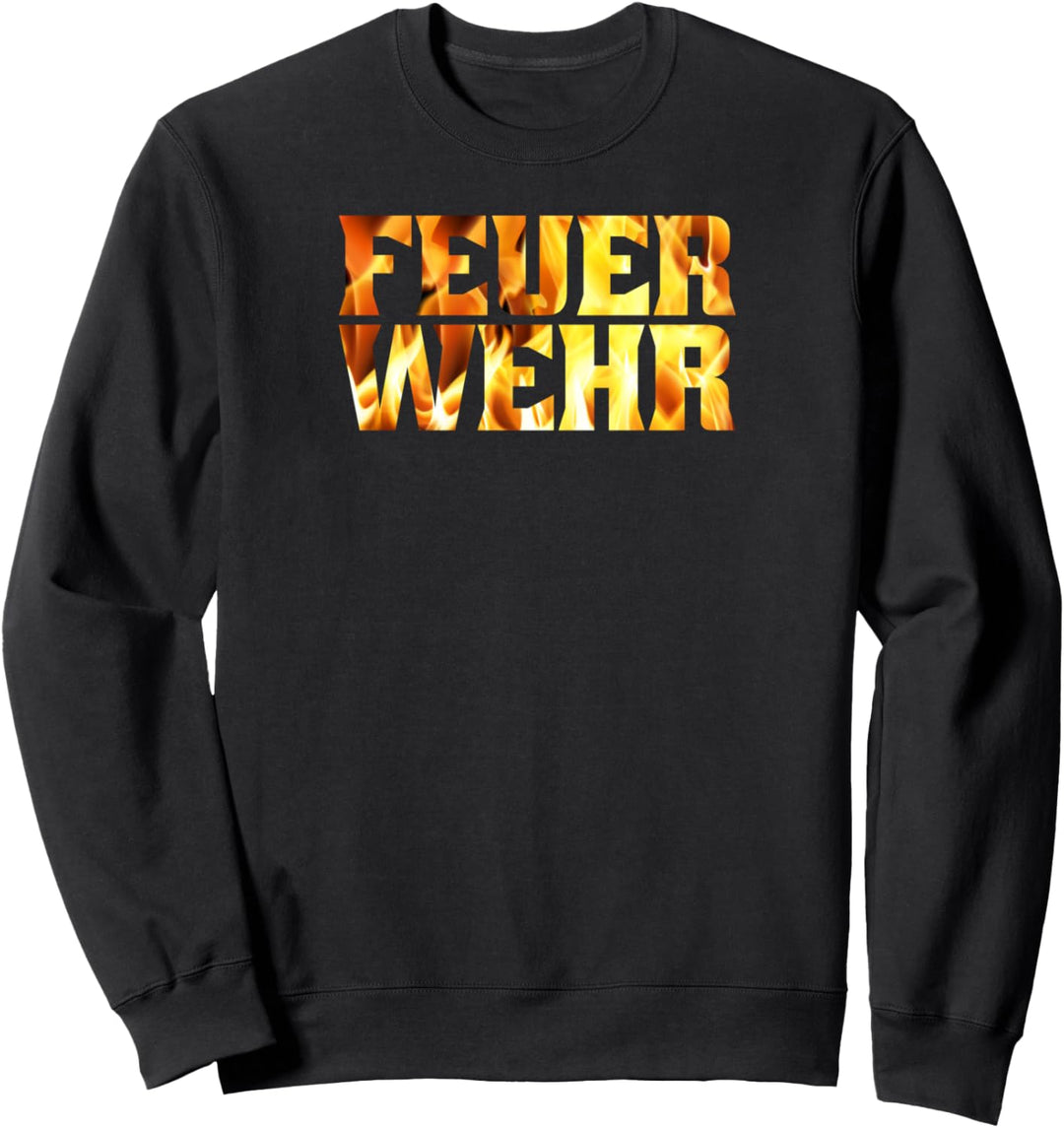 Feuerwehr Flammen Feuerwehrmann Sweatshirt