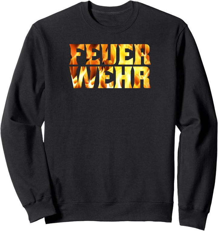 Feuerwehr Flammen Feuerwehrmann Sweatshirt