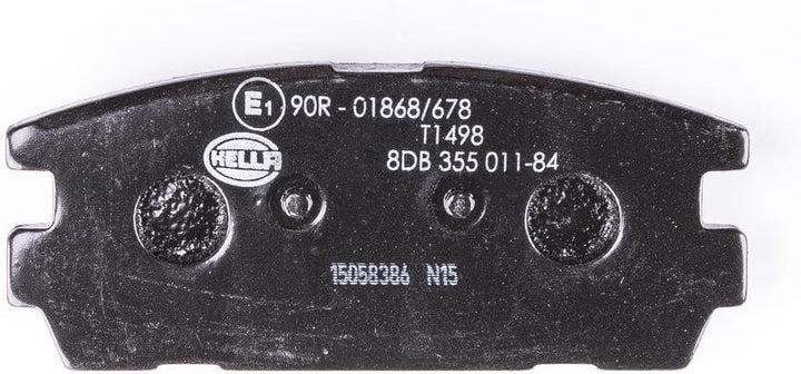 HELLA PAGID 8DB 355 011-841 Bremsbelagsatz - T1498 - Dicke/Stärke: 15.8mm - Bremssystem: Mando - mit