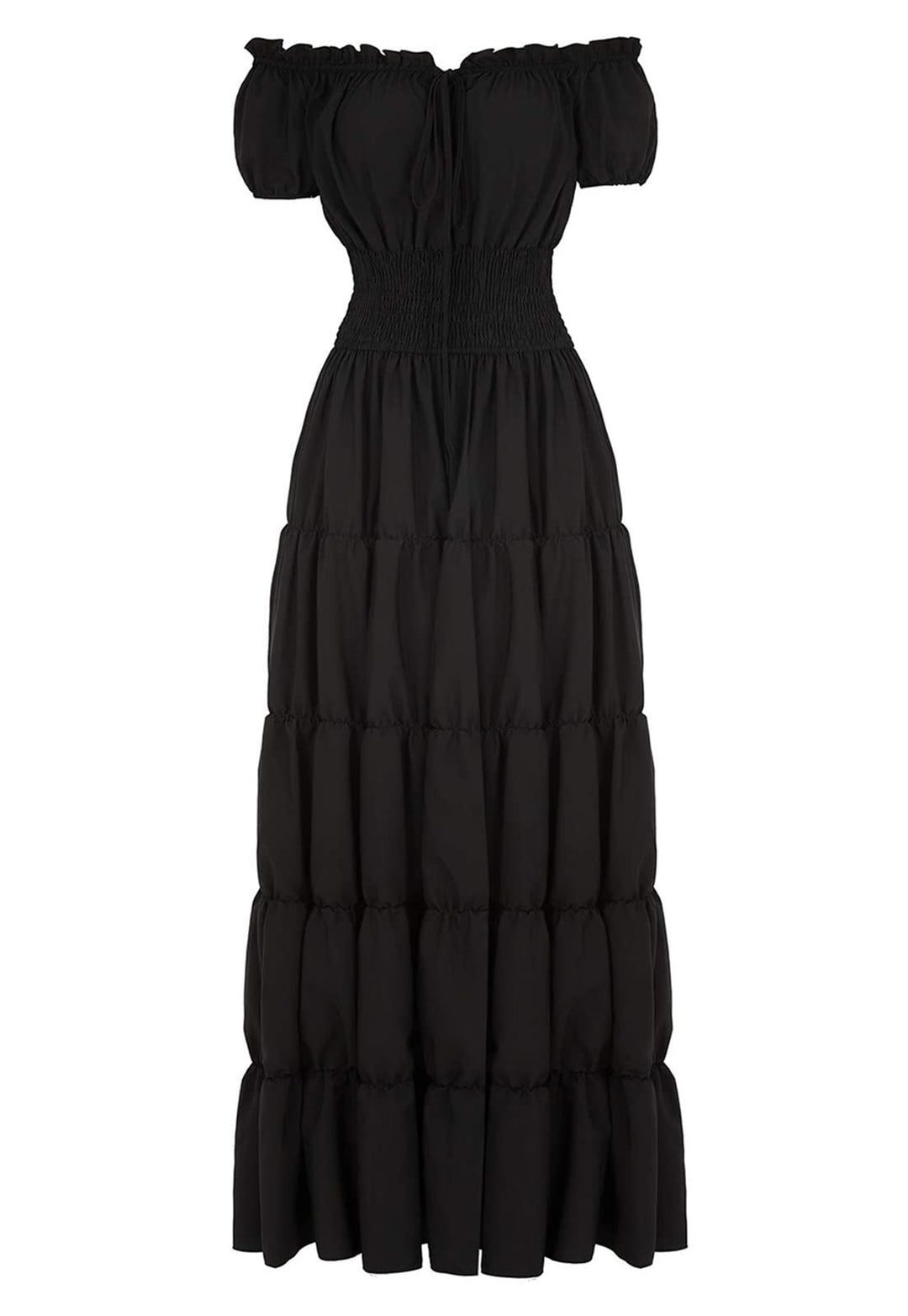 GOLDSTITCH Renaissance-Kleid für Damen, Pirat XXL Schwarz, XXL Schwarz
