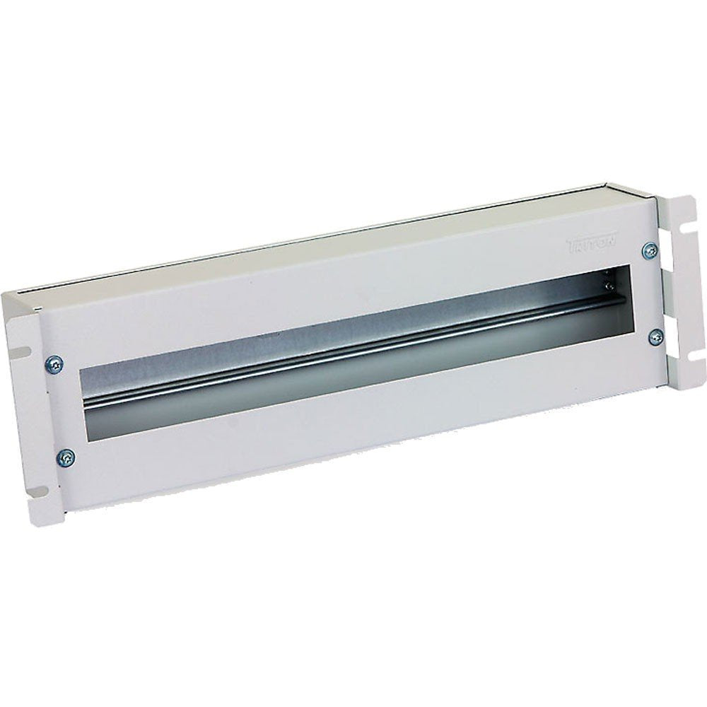 Triton RAC-JL-X02-A1 Schutzschalterleiste 3 HE Abdeckung mit Hutschiene weiss