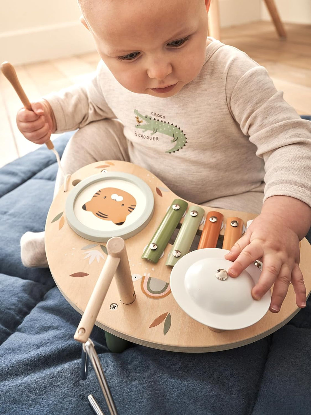 Vertbaudet Baby Musik-Spieltisch TANSANIA, Holz FSC® Natur