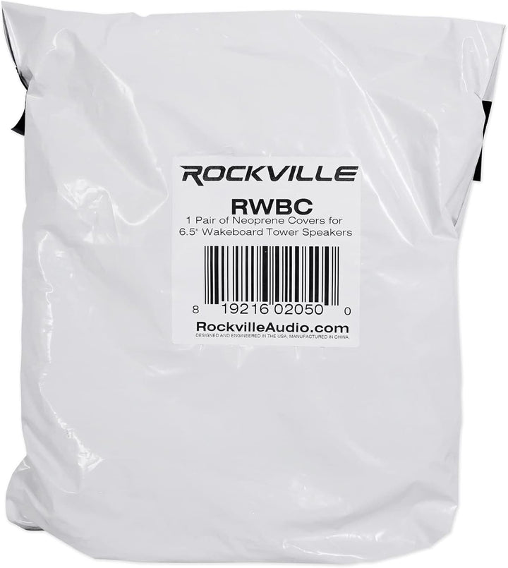 Paar Rockville rwbc Neopren Cover für 16,5 cm Marine Wakeboard Tower Lautsprecher