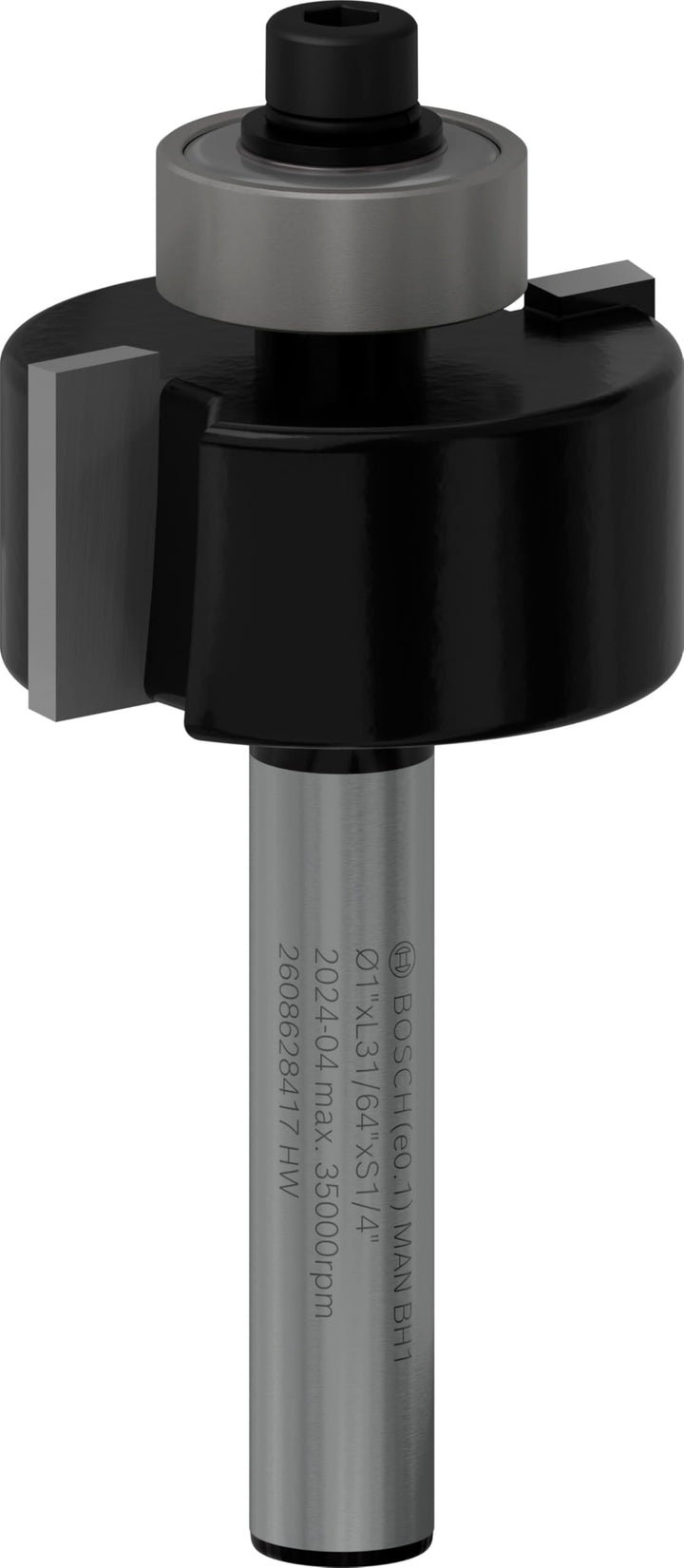 Bosch 1x PRO Falzfräser (für Weichholz, Hartholz, Ø 25,4 mm, Professional Zubehör Handfräse, Kantenf